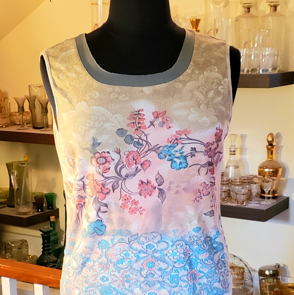 Caribbean Joe Womens Vintage Sleeveless Top